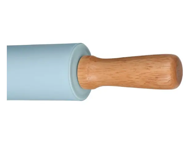 ცომის გასაბრტყელებელი Ardesto Rolling Pin Tasty baking , blue, 43,5 cm, silicone, wood., 4 image