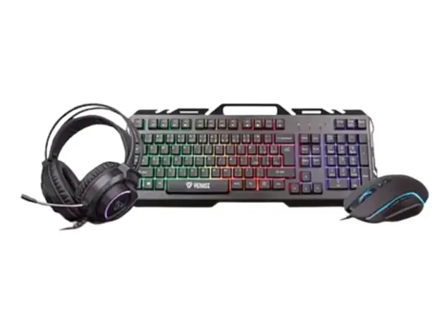 კლავიატურა + მაუსი + ყურსასმენი YENKEE PREMIUM GAMING SET 3in1 ECLIPSE