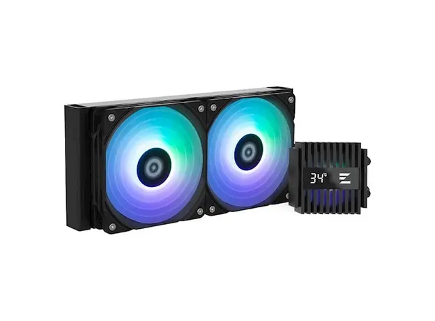 ქულერი Zalman LCS Alpha 2 A24 ARGB, LGA1700, 1200, 115x, AM5, AM4, TDP 320W, black, 3 image