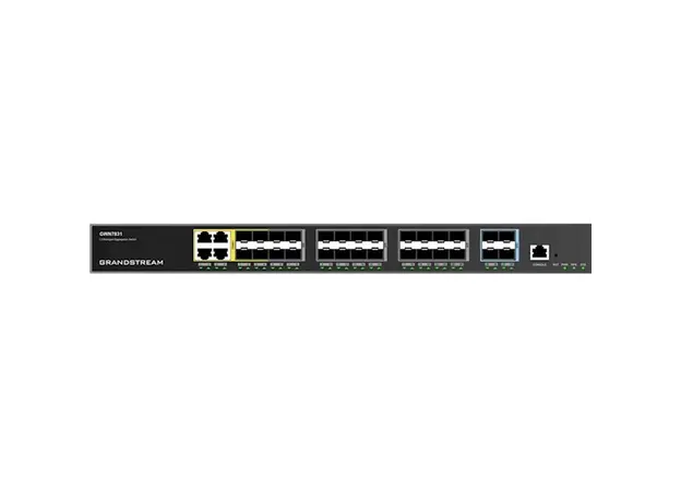 სვიჩი Grandstream GWN7831, Layer 3 Managed Network Switch, 24x SFP, 4x SFP+, 4x GbE combo, optional redundant PSU, 5 image