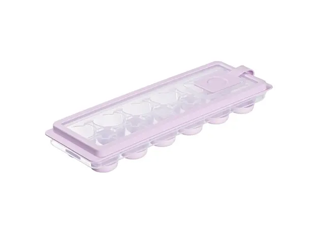 ყინულის ფორმა Ardesto Ice tray with lid Fresh Cylinder, 27х9.5х3.8cm, silicone, plastic, lilac, 5 image