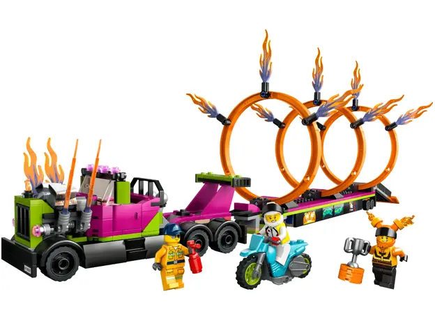 ლეგო LEGO City Stuntz Stunt Truck & Ring of Fire Challenge