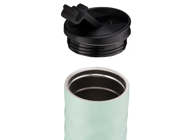 თერმოსი Ardesto Travel mug Bright City 400 ml, stainless steel, green, 4 image