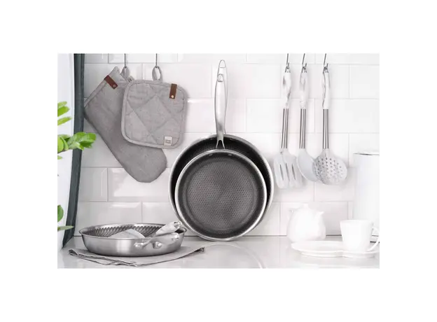ტაფა Ardesto Fry pan Black Mars Avior, 24cm, Triply stainless steel, 7 image