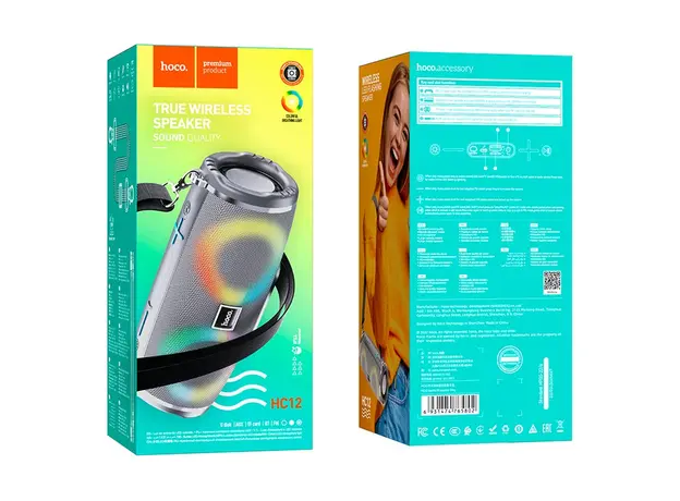 დინამიკი Hoco HC12 sports portable loudspeaker Grey, 4 image