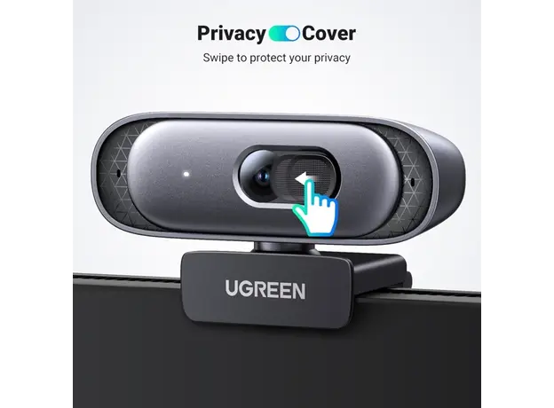 ვებკამერა UGREEN CM778 (35626), 2K, Built-in Microphone, Webcam, Black, 3 image