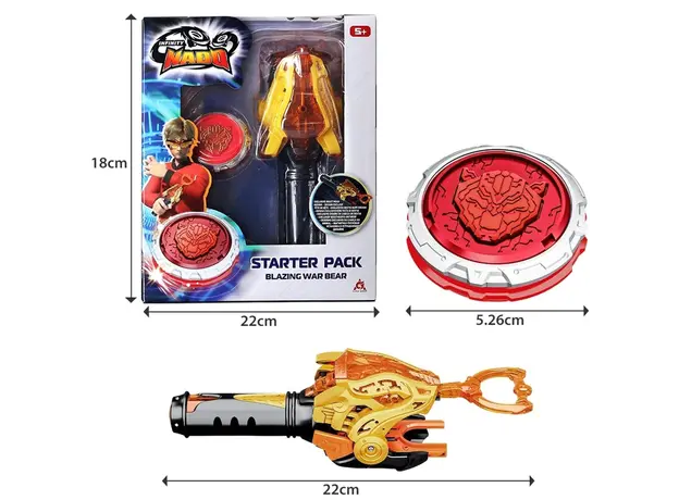 სათამაშო ნაკრები Infinity Nado VI Starter Pack Blazing War Bear, 6 image
