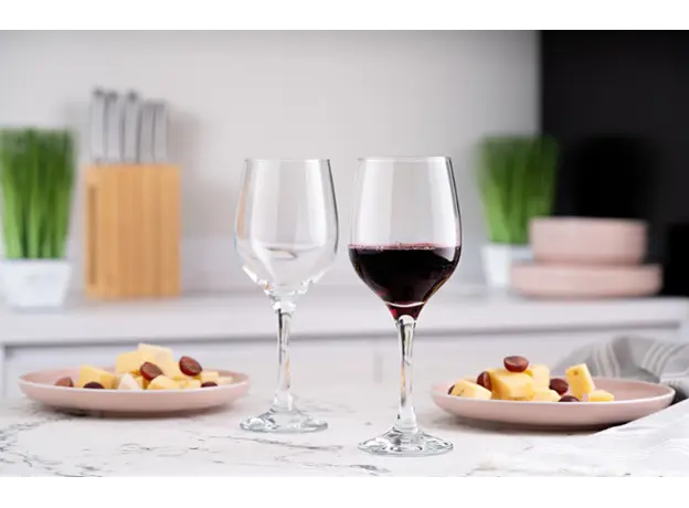 ღვინის ჭიქების ნაკრები Ardesto Wine glasses set Gloria 6 pcs, 395 ml, glass, 3 image