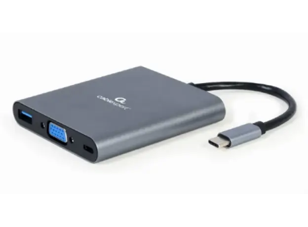 ადაპტერი Gembird A-CM-COMBO6-01 USB Type-C 6-in-1 multi-port adapter