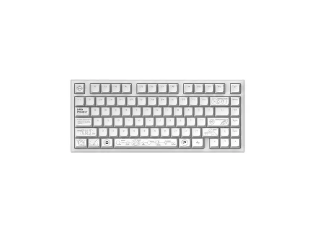 კლავიატურა Dark Project ALU Terra Nova White - Wireless Gaming Keyboard (ANSI), 4 image