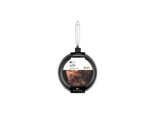 ტაფა Ardesto Fry pan Black Mars Avior, 26cm, Triply stainless steel, 4 image