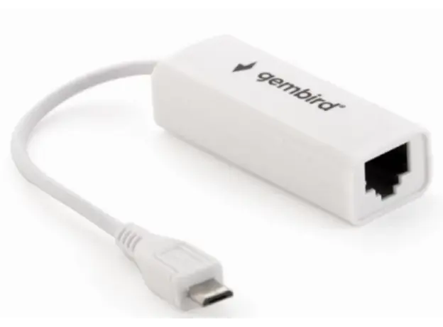 ადაპტერი Gembird NIC-mU2-01 Micro USB2.0 LAN Adapter