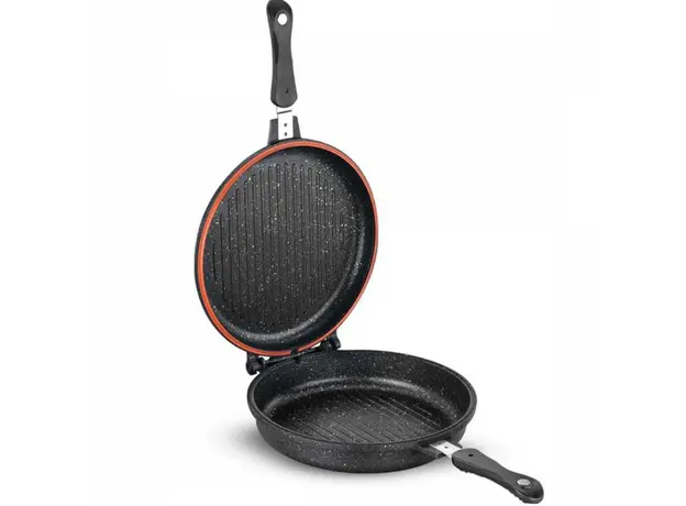 ტაფა Korkmaz A1427 Duplo Grill Frypan 30cm, 3 image