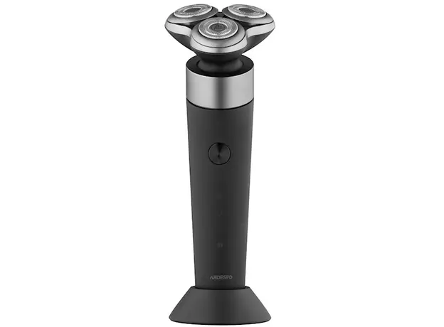 წვერსაპარსი Ardesto electric shaver rotary, 5V,  razor head-3, Li-Ion, dry+wet, black
