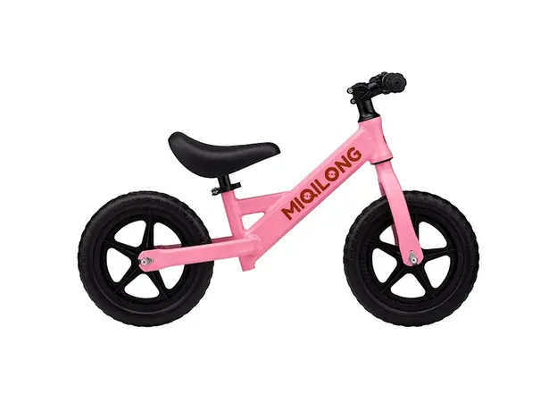 საბავშვო ბალანს ველოსიპედი Miqilong ZCY-HP12 Bigovel, 12", Children's Balance Bicycle, Pink, 4 image