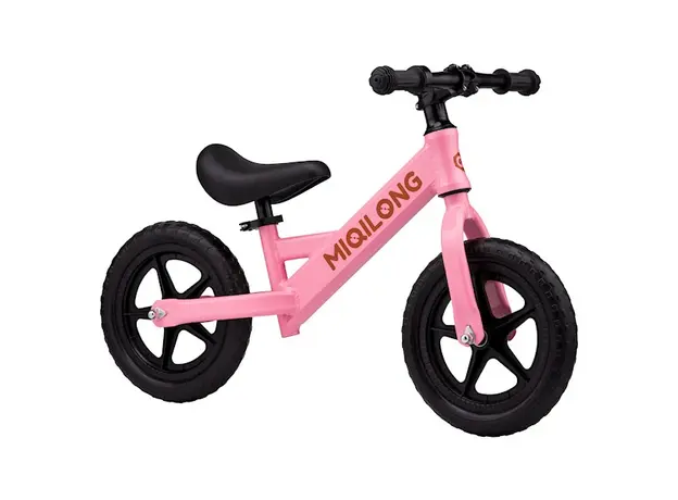 საბავშვო ბალანს ველოსიპედი Miqilong ZCY-HP12 Bigovel, 12", Children's Balance Bicycle, Pink, 2 image