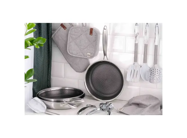 ტაფა Ardesto Fry pan Black Mars Avior, 26cm, Triply stainless steel, 5 image