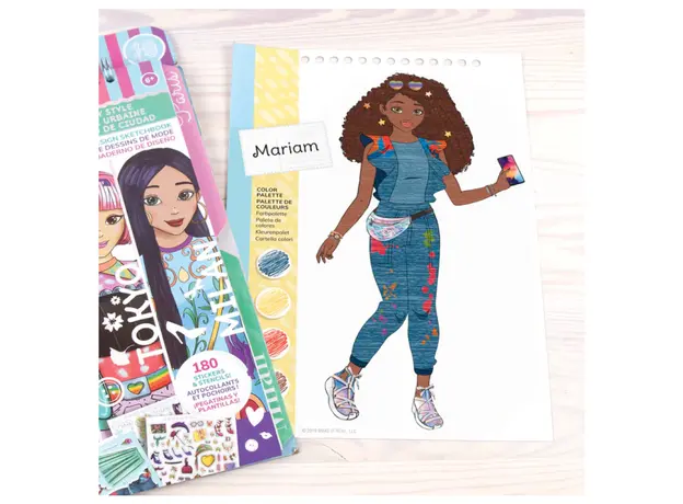 ნაკრები ესკიზების შესაქმნელად Make It Real Fashion Design Sketchbook: City Style, 3 image