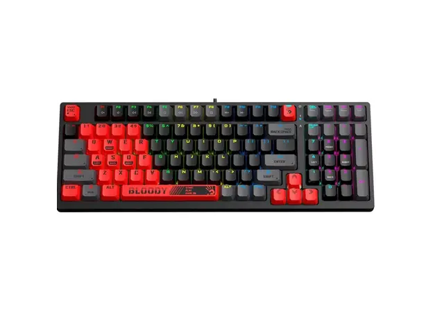 კლავიატურა A4tech Bloody S98 RGB Mechanical Gaming Keyboard Red Switch US Layout Sports Red