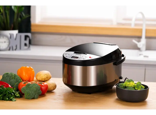 მულტისახარში Ardesto multicooker, 860W, bowl-5l, electronic control, recipes book, iron/plastic, silver-black, 3 image