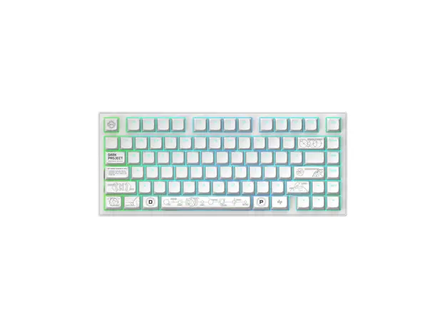 კლავიატურა Dark Project ALU Terra Nova White - Wireless Gaming Keyboard (ANSI), 5 image