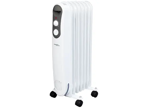 ზეთის რადიატორი Scarlett SC 21.1507 S4, 1500W, 20m², Oil Radiator, White