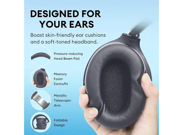 ყურსასმენი Edifier WH700NB, Active Noise Cancelling Headphones, Wireless, Bluetooth, Grey, 7 image