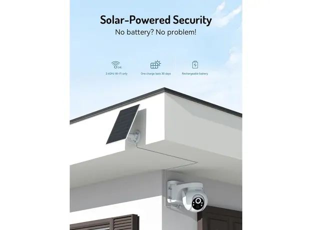 ვიდეო სათვალთვალო კამერა Blurams E20C, 3Mp, Solar Wireless 2K PTZ Security Camera, White, 5 image