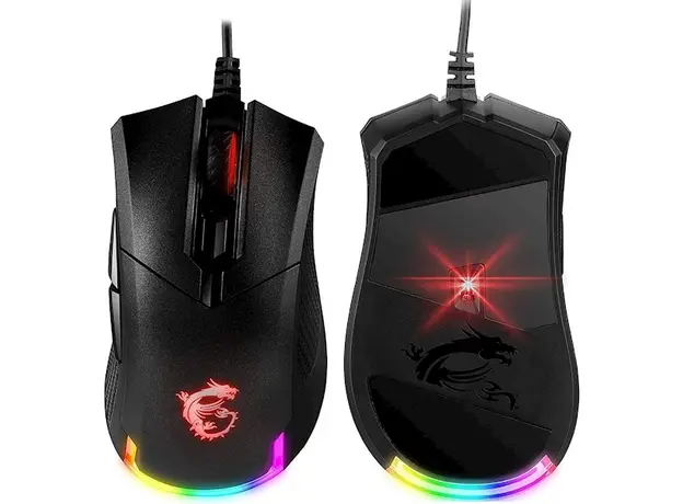 მაუსი MSI S12-0401770-PA3 GM50, Wired, USB, RGB, Gaming Mouse, Black, 5 image