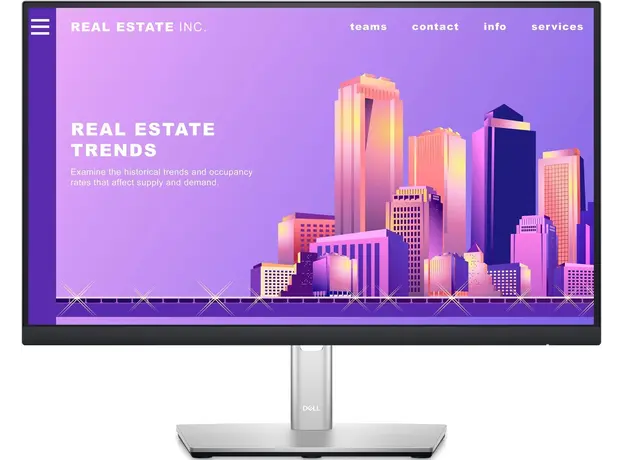 მონიტორი DELL Monitor 21.5" P2222H D-Sub, HDMI, DP, USB3.2, IPS, Pivot, 2 image