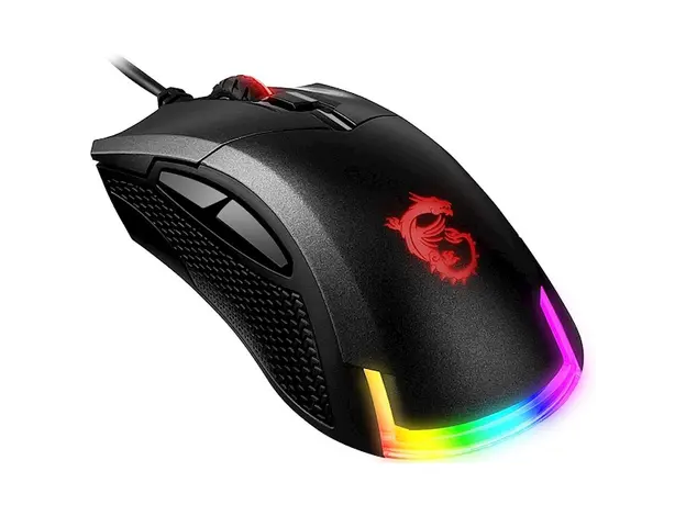 მაუსი MSI S12-0401770-PA3 GM50, Wired, USB, RGB, Gaming Mouse, Black, 3 image