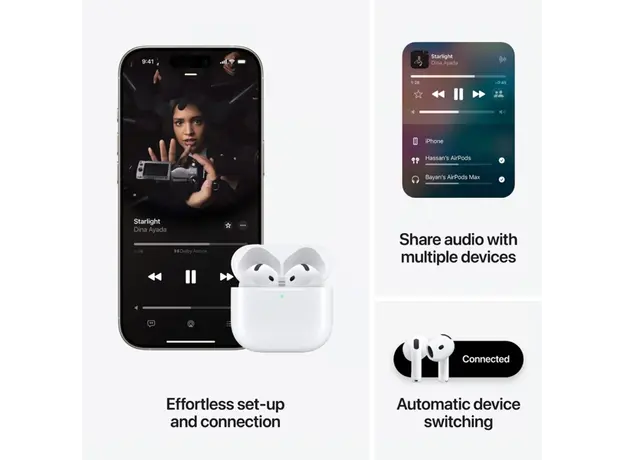 ყურსასმენი Apple AirPods 4 with Active Noise Cancellation,Model A3055 A3056 A3059, 4 image