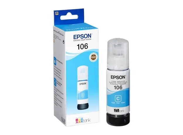 კარტრიჯი EPSON ORIGINAL (C13T00R240) I/C (c) 106 ECOTANK CYAN INK BOTTLE L7180, 4 image