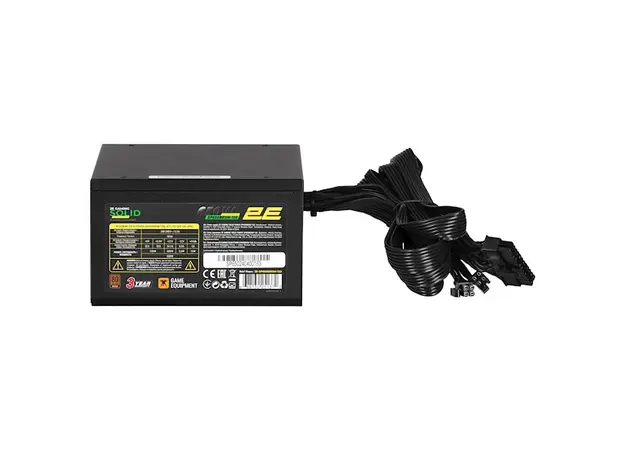 კვების ბლოკი 2E 2E-SP650BRSM-120 Solid, 650W, 80 Plus, Power Supply, Black, 3 image