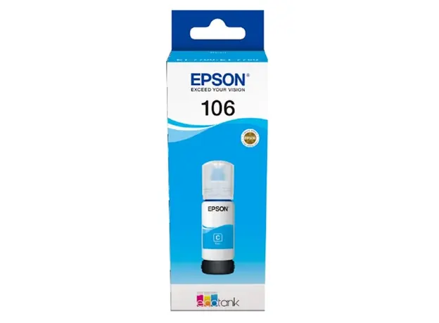 კარტრიჯი EPSON ORIGINAL (C13T00R240) I/C (c) 106 ECOTANK CYAN INK BOTTLE L7180, 2 image