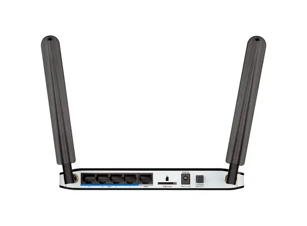 როუტერი D-Link DWR-921 N300 Wi-Fi LTE Router, 100Base-TX WAN, 4x100Base-TX LAN, 2x3dBi detachable LTE antennas, 2x3dBi internal Wi-Fi antennas, SIM slot, 4 image