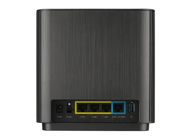 Wi-Fi როუტერი ASUS ZenWiFi XT9 (2 Pack) Black Whole-Home Tri-Band WiFi 6, 5700 Sq. Ft. 7800Mbps Mesh System, 6 image