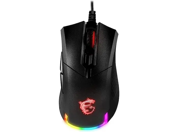 მაუსი MSI S12-0401770-PA3 GM50, Wired, USB, RGB, Gaming Mouse, Black, 2 image