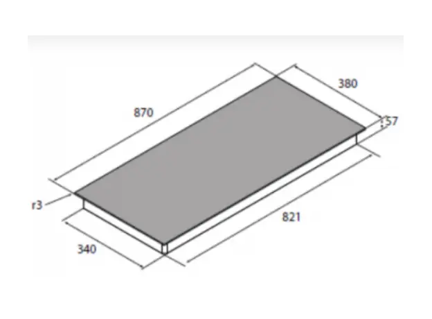 გაზქურის ზედაპირი AIRFORCE PC90060, 3 image