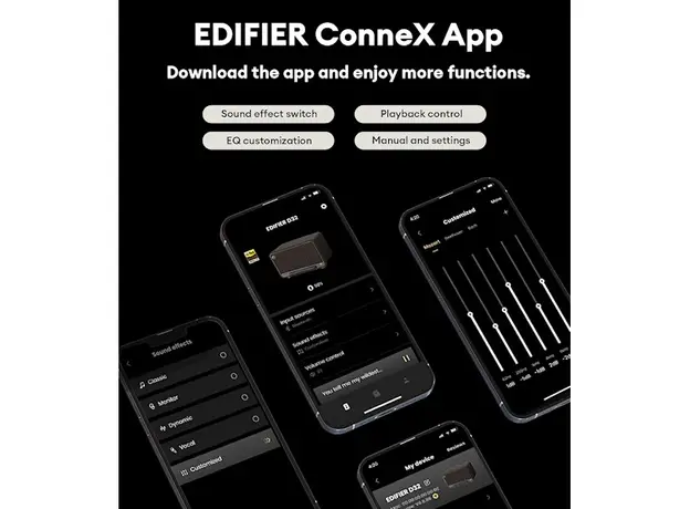 დინამიკი Edifier D32, 60W, Bluetooth, USB-C, AUX, Speaker, Brown, 13 image