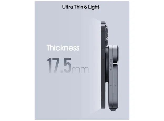 უსადენო დამტენი Aukey 3 in-1 15W LC-MC312 MagFusion Z Qi2 Foldable Wireless Charging Station - Gray, 7 image