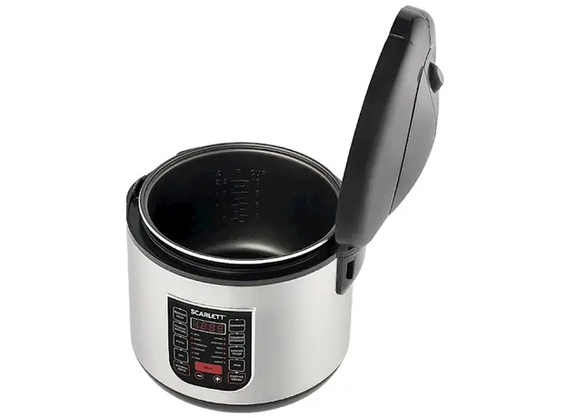 მულტსახარში Scarlett SC-MC410S27, 900W, 5L, Multifunction Cooker, Silver/Black, 3 image