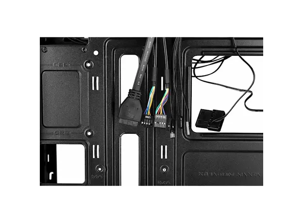 ქეისი 2E 2E-E130 ALFA, Computer Case, MidT, ATX, Micro ATX, Mini ITX, 2xUSB 3.0, USB 2.0, Black, 5 image