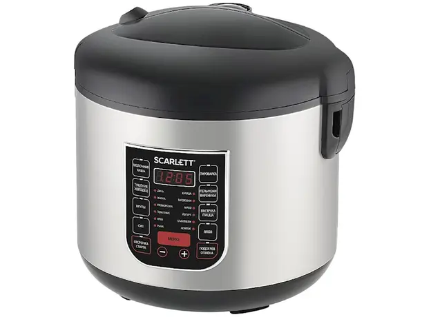 მულტსახარში Scarlett SC-MC410S27, 900W, 5L, Multifunction Cooker, Silver/Black
