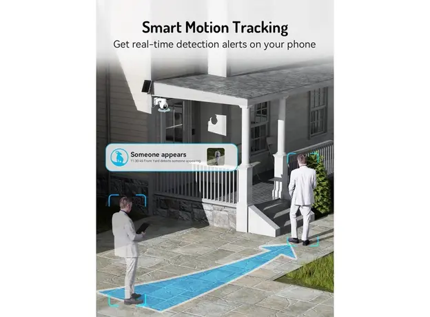 ვიდეო სათვალთვალო კამერა Blurams E20C, 3Mp, Solar Wireless 2K PTZ Security Camera, White, 6 image