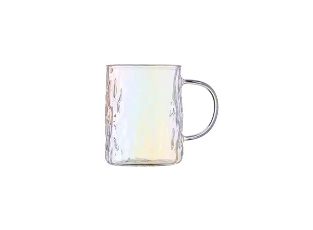 ჭიქების ნაკრები Ardesto Set of cups Shine mix, 260ml, 4pcs, borosilicate glass, transparent, golden, grey, pearlescent, 3 image