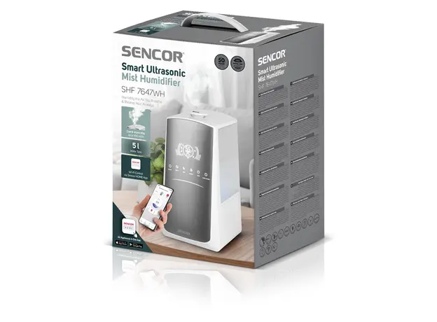 ჰაერის დამატენიანებელი Sencor SHF 7647WH Humidifier, 8 image