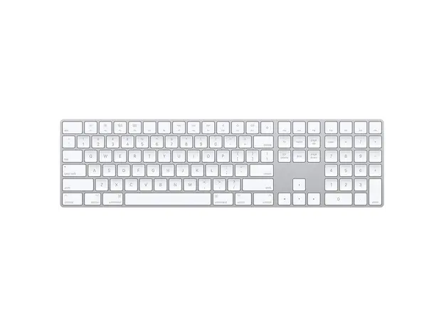 პლანშეტის კლავიატურა Apple Magic Keyboard with Numeric Keypad Wireless Rechargable Silver MQO52LL/A, 2 image