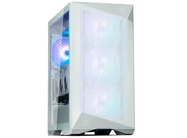 ქეისი Zalman PC case Z9 Iceberg MS without PSU, 2xUSB3.0, 2xUSB2.0, 1xUSB 3.1 Gen2 Type-C, 4x140mm ARGB, VGA 390mm, LCS ready, TG Side Panel, EATX, white, 6 image