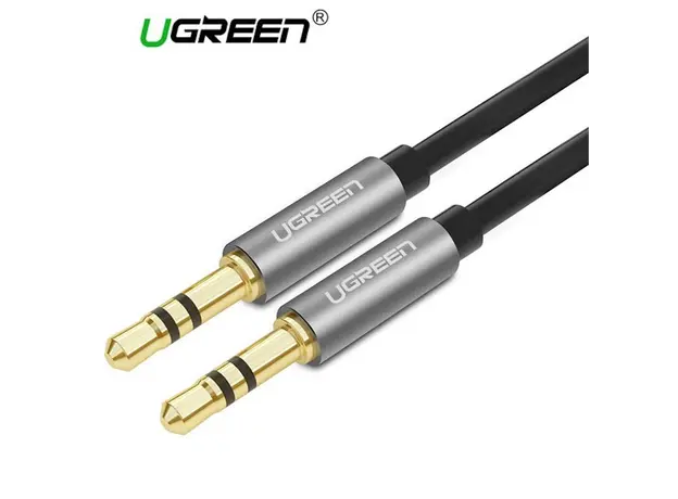 აუდიო კაბელი UGREEN AV119 (10734) 3.5mm Male to 3.5mm Male Audio Cable 1.5M AUX, 2 image